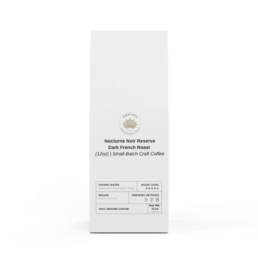 Nocturne Noir Reserve – Dark French Roast (12oz) | Small-Batch Craft Coffee